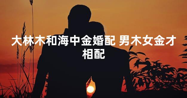 大林木和海中金婚配 男木女金才相配